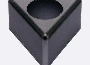 Badge/Flag micro triangle noir vierge ou personnalisé