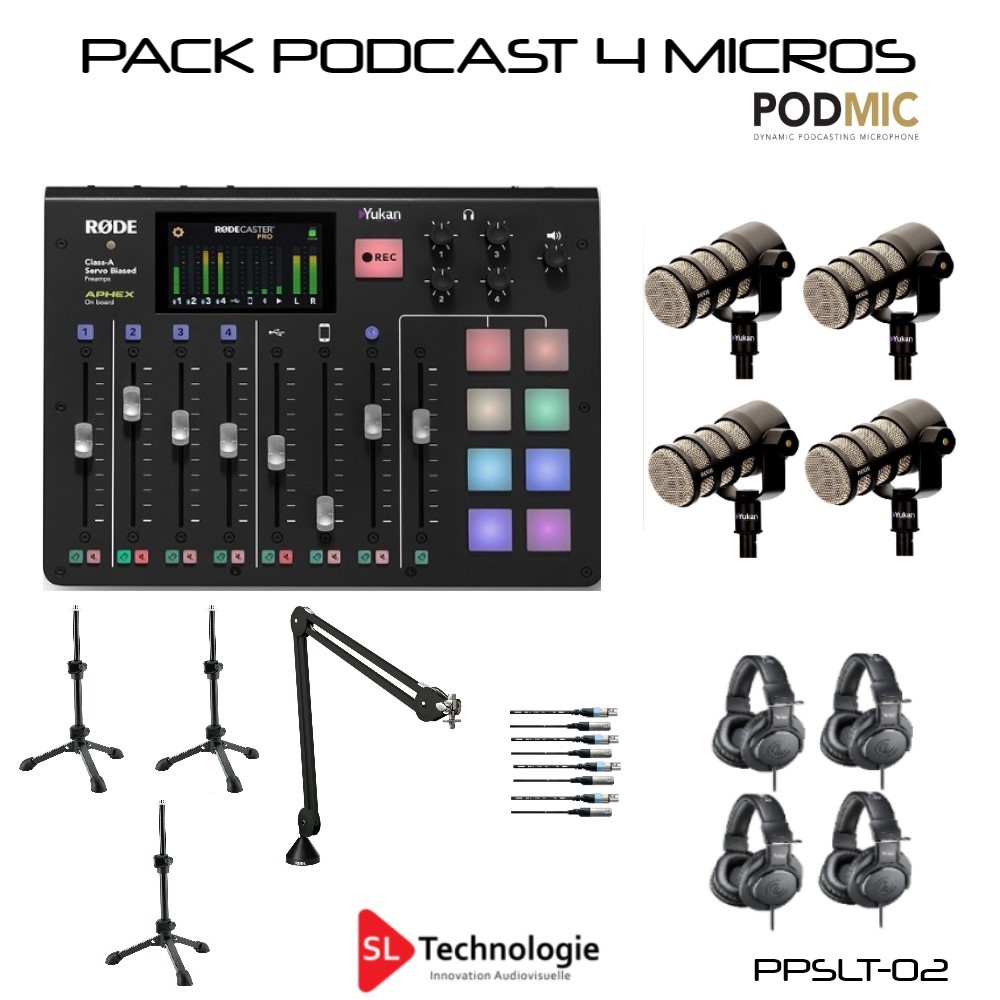 Pack Studio Extérieur, Podcast, Production – RodeCaster Pro