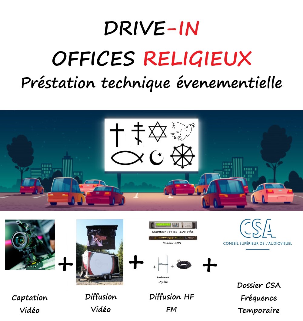 DRIVE IN Offices Religieux