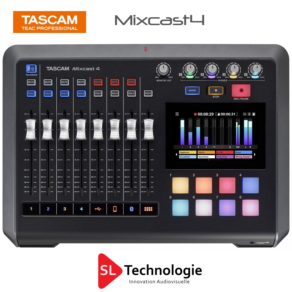 Mixcast 4 TASCAM Console de Production Audio