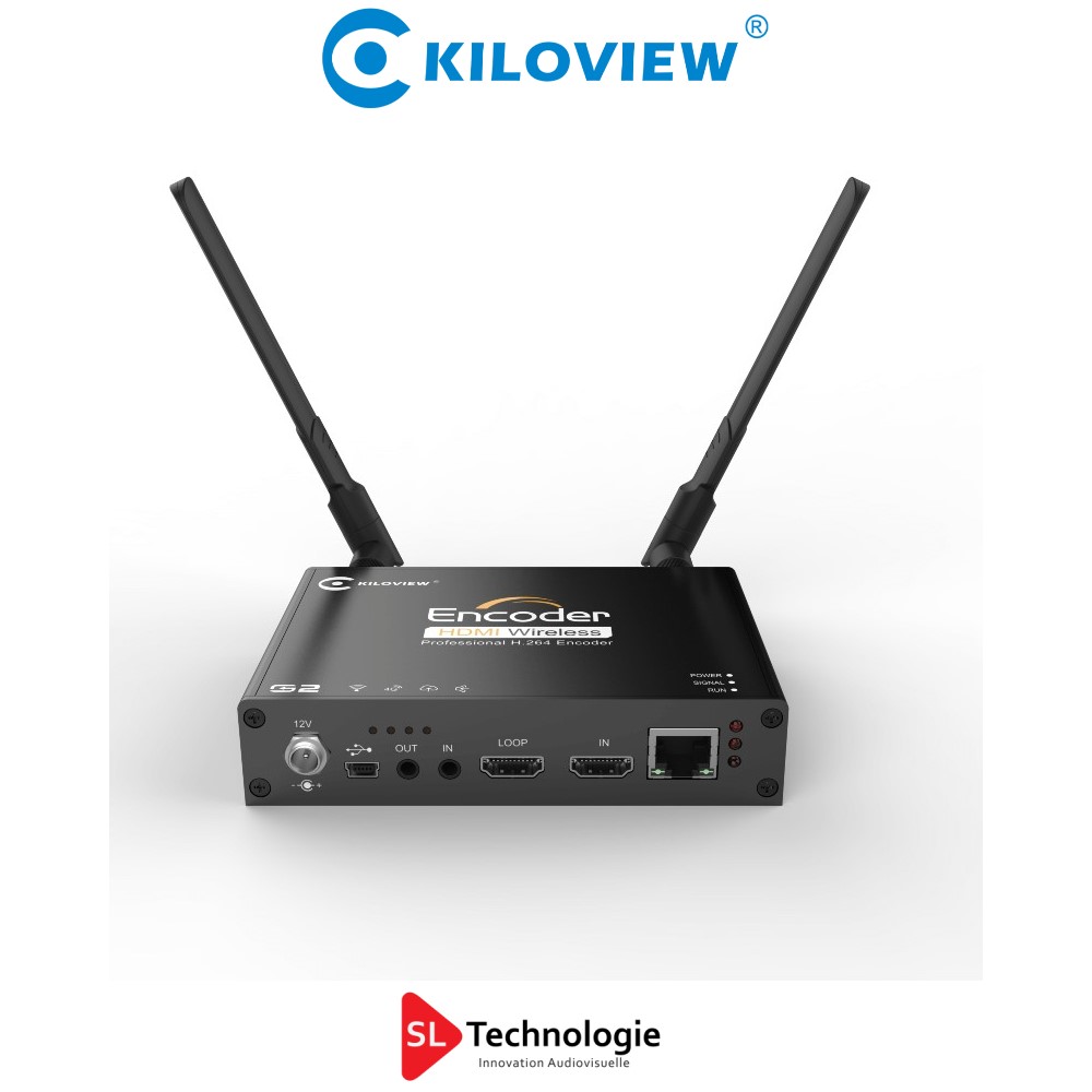 G2 Kiloview Encodeur vidéo Streaming 1080p WiFi Ethernet 4G HDMI