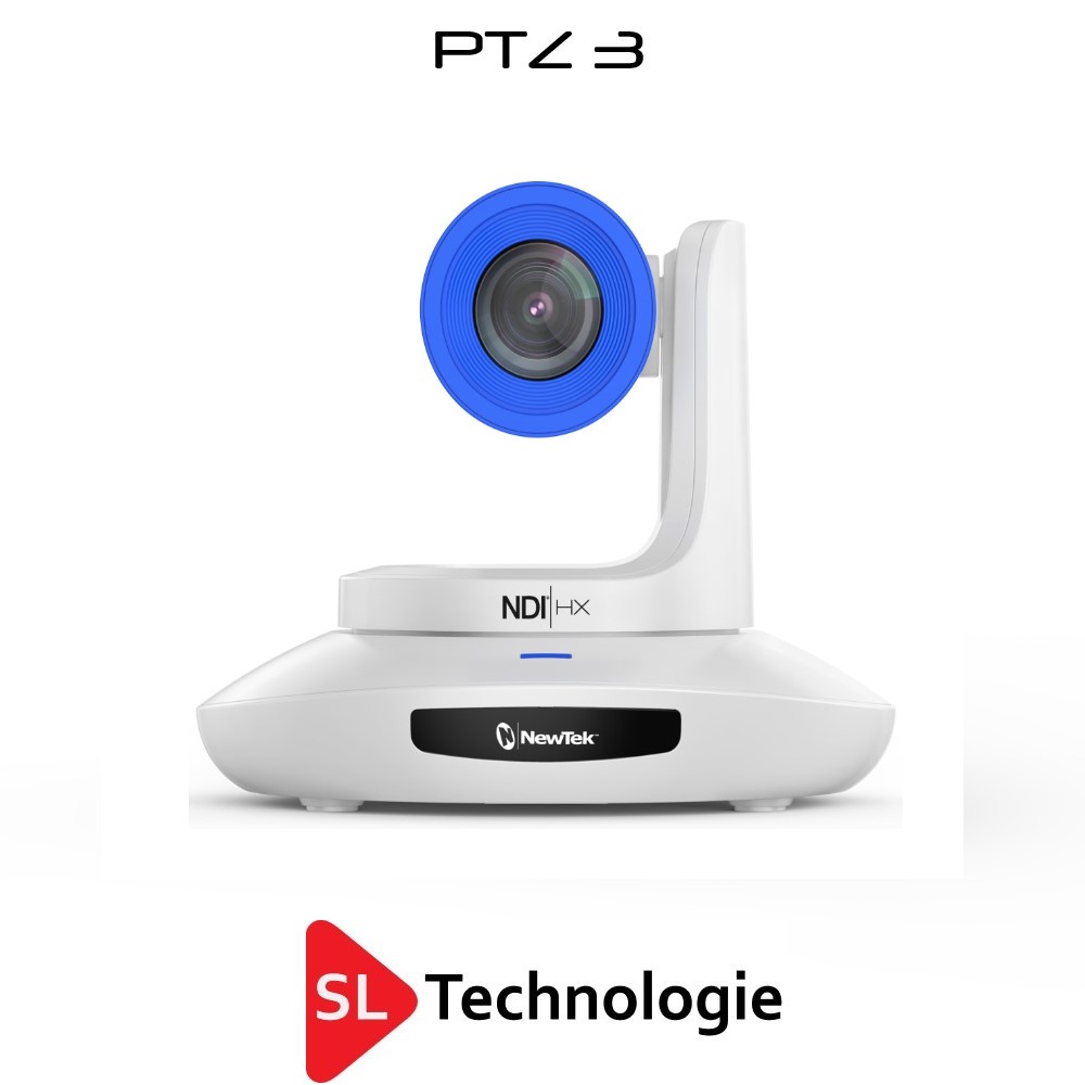 PTZ3 NewTek Caméra Tourelle PTZ HDMI 3GSDI NDI-HX3 – Blanche
