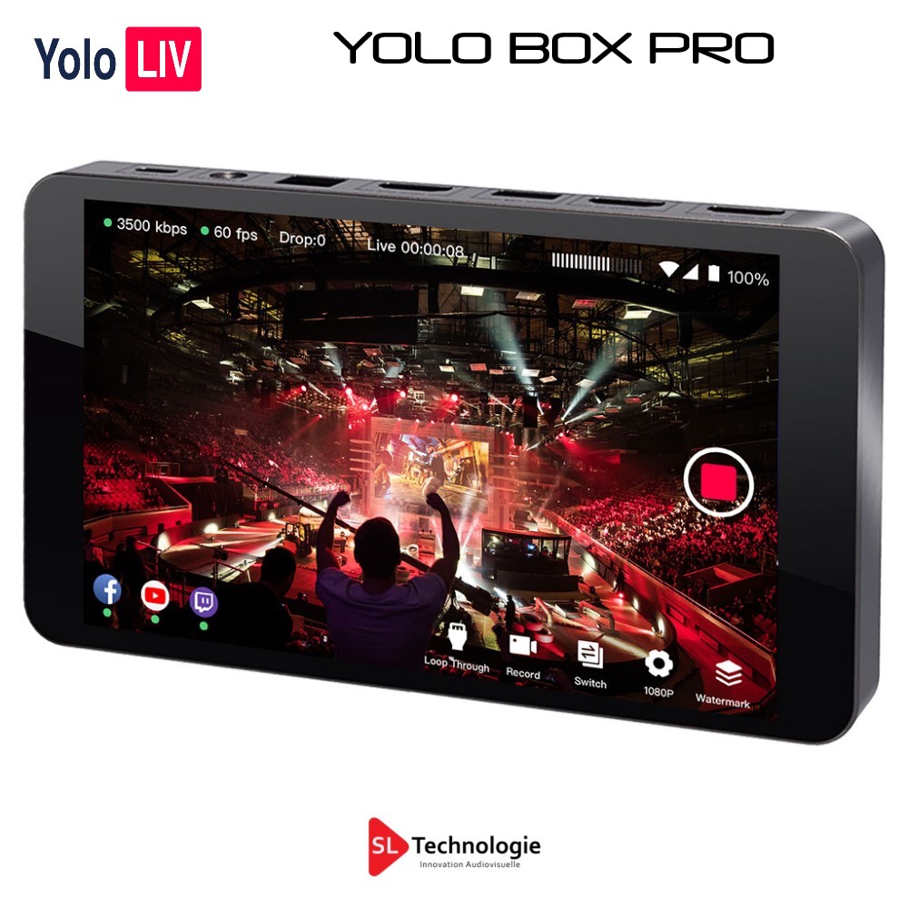 Yolo Liv – YoloBox Pro Mélangeur Vidéo Multi Cam Tout en un