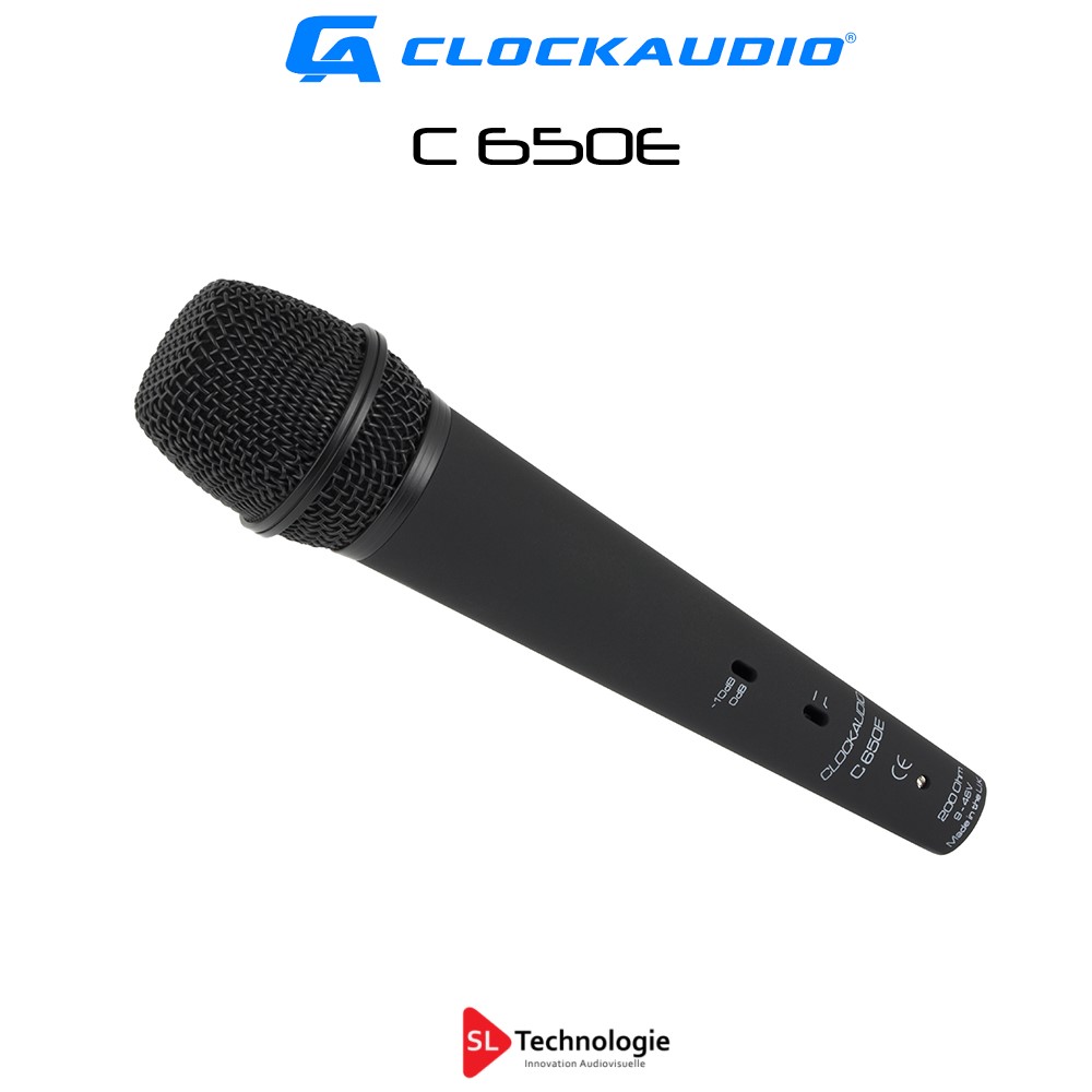 C650E Clockaudio Microphone à condensateur cardioïde à main