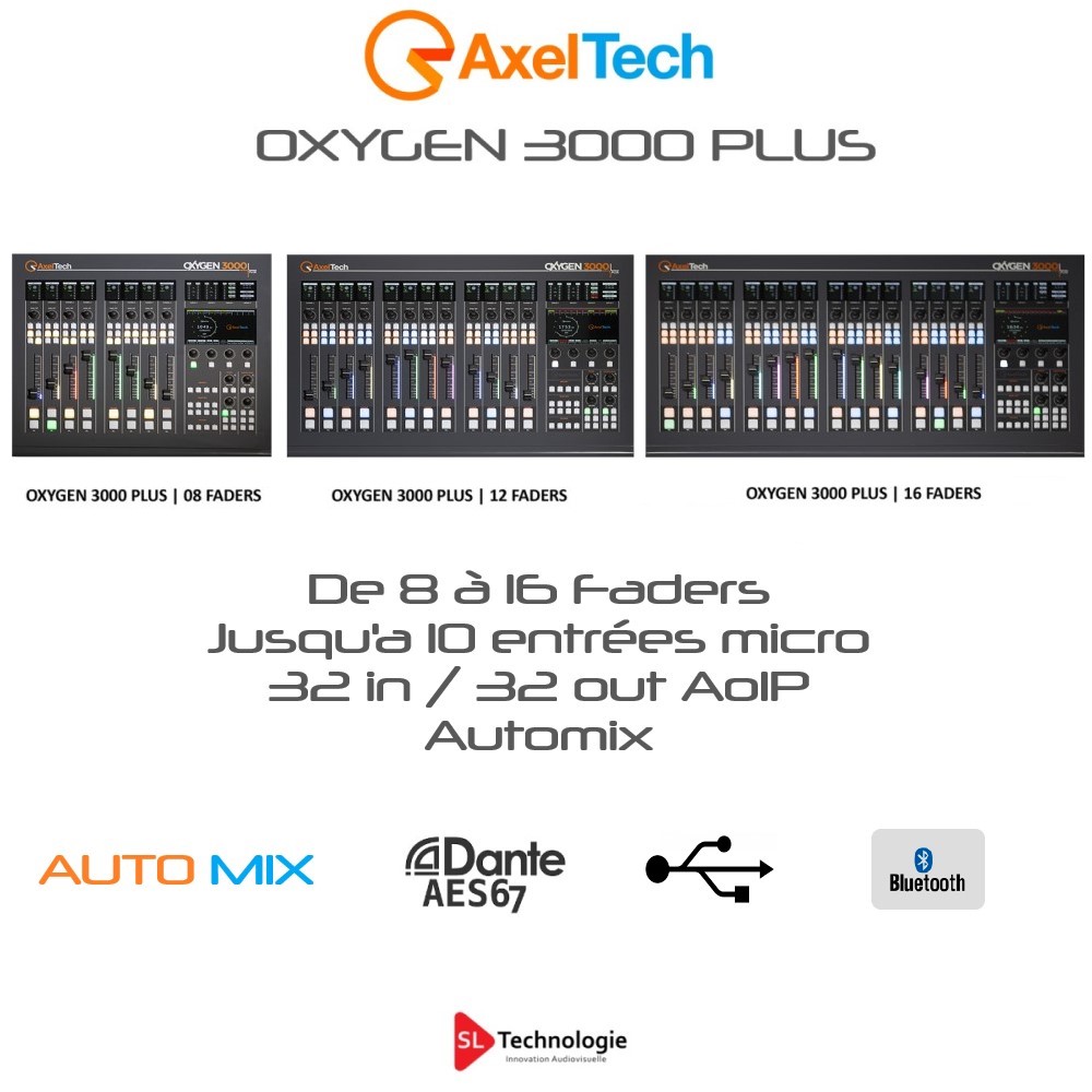 OXYGEN 3000 PLUS Axel Tech Console Audio Numérique AOiP