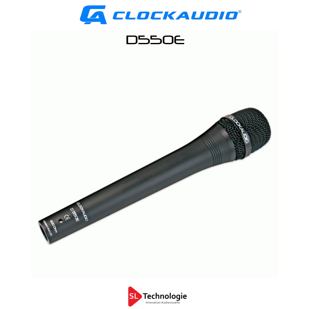 D550E CLOCKAUDIO Microphone Dynamique Omnidirectionnelle
